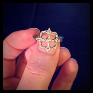 Platinum Diamond Cathy Waterman Quatrefoil Ring